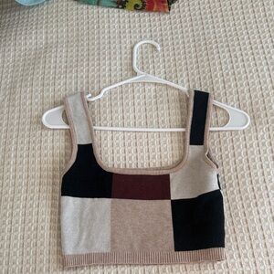 12 Tribe - Textured Cream Fabric Sweater 2-pc Set Small